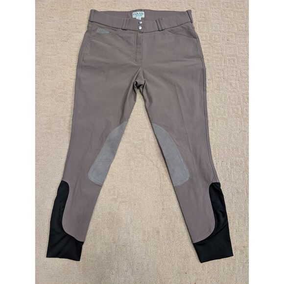 Dover Saddlery Breeches Women Size 32 Dark Tan Equestrian Horse Riding Pants - Picture 1 of 9